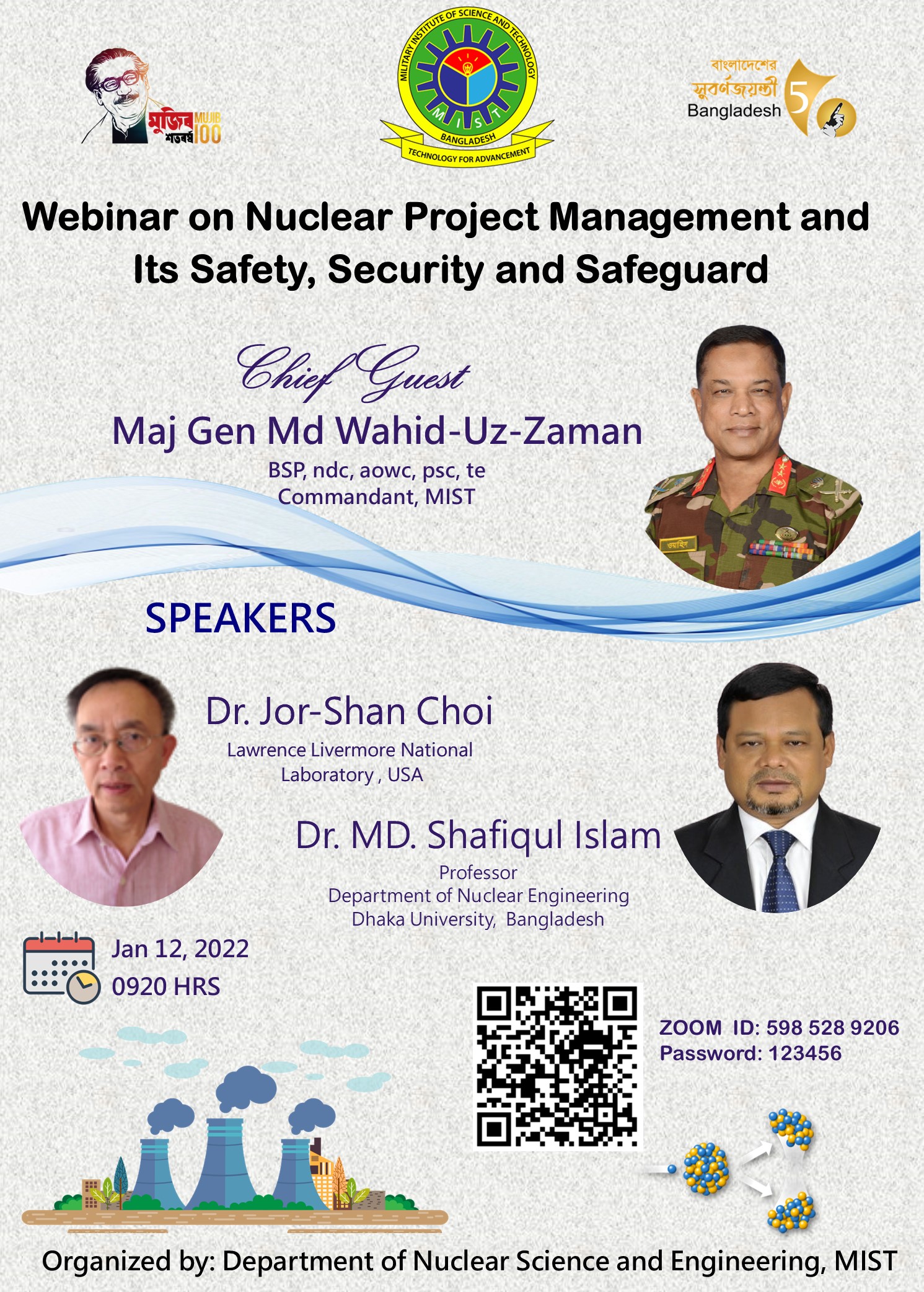 Webinar on Nuclear Project Management and   Its Safety, Security and Safeguard