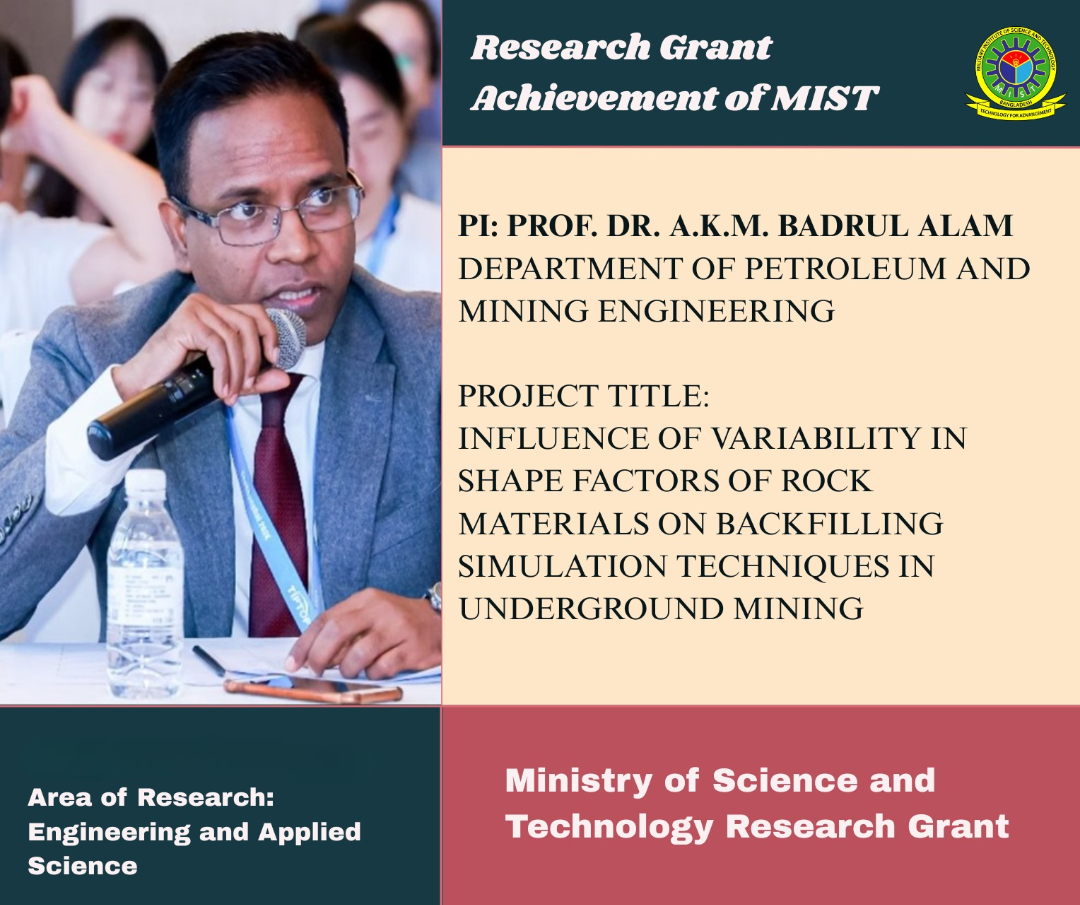 Research Grant Achievement of PME Department